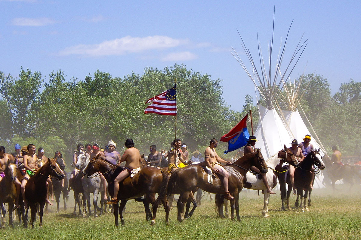 Reenactment of the Battle of the Little Bighorn