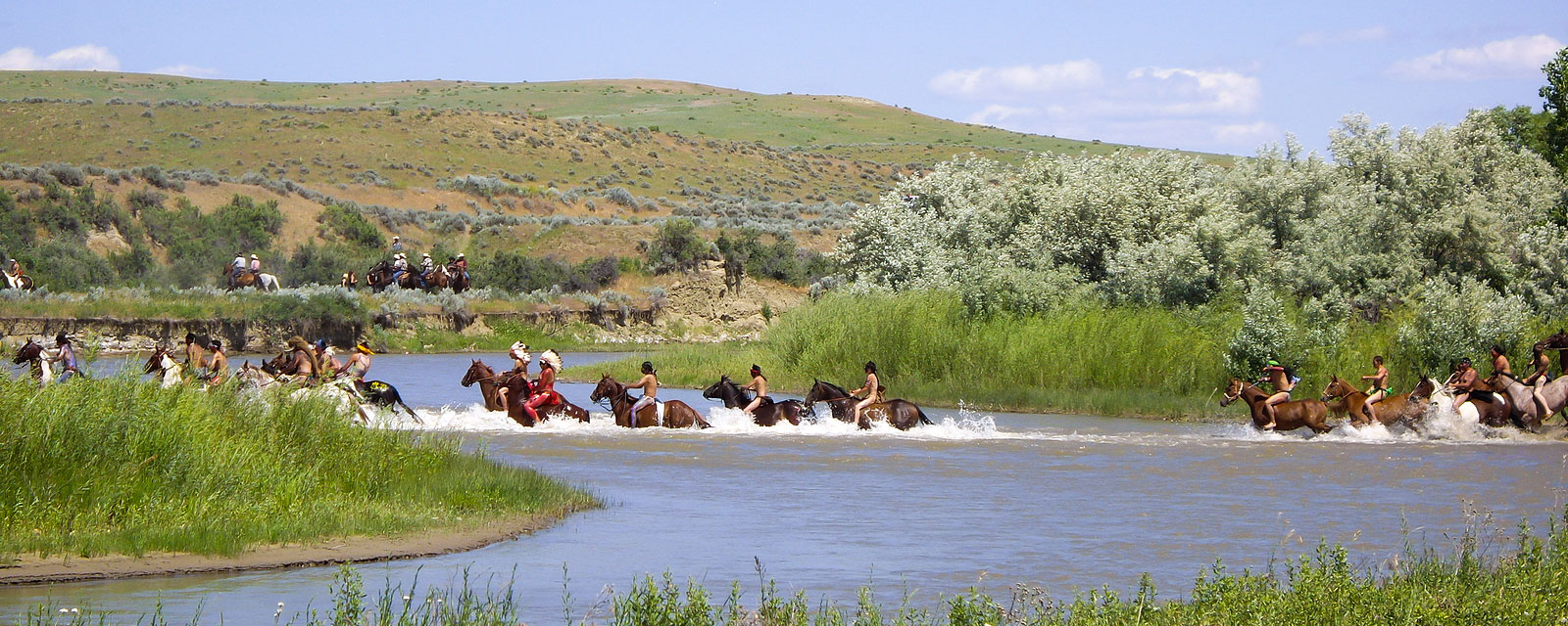 Reenactment of the Battle of the Little Bighorn